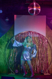 Sasha Trajik-Mole performs at Palace Ipswich's 'Disco Fever' Drag Show - May 10, 2025<br> <sup>©</sup>James Troi