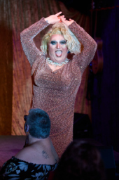 Sasha Trajik-Mole performs at Palace Ipswich's 90s Drag Show<br> <sup>©</sup>James Troi